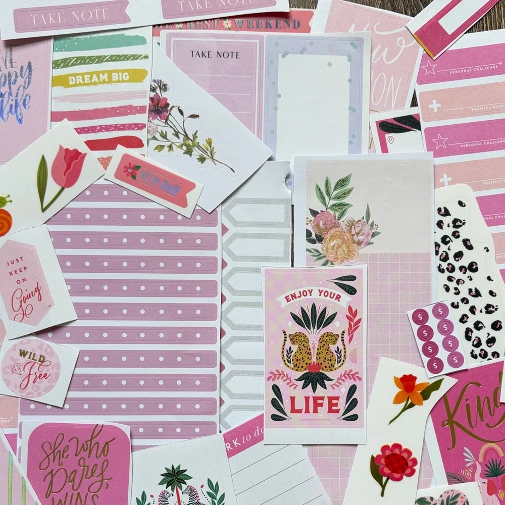 ❤️$4 Pink Hues Not So Mystery Happy Planner Sticker Set